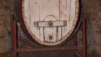 botte antica per la conservazione del vino